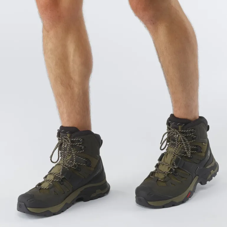 Salomon Mens Quest 4 GTX Boots - Olive Night-Peat-Safari