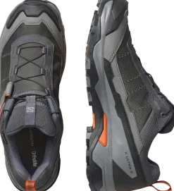Salomon Mens X Ultra 5 GTX Shoe - Asphalt-Castlerock-Burnt Ochre