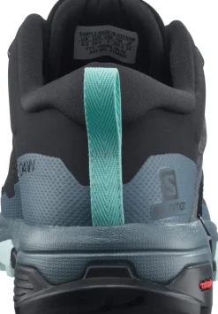 Salomon Womens X Ultra 4 GTX Hiking Shoes - Black-Stormy Weather-Opal Blue