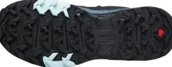 Salomon Womens X Ultra 4 GTX Hiking Shoes - Black-Stormy Weather-Opal Blue
