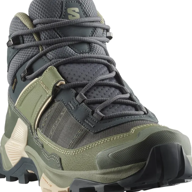 Salomon Womens X Ultra 5 Mid GTX Shoe - Turbulence-Sedona Sage-Tender