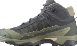 Salomon Womens X Ultra 5 Mid GTX Shoe - Turbulence-Sedona Sage-Tender