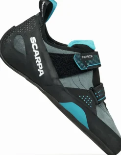 Scarpa Force Climbing Shoe - Larger Sizes - Conifer-Azure