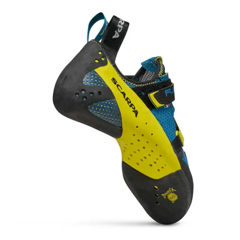 Scarpa Furia Air Climbing Shoes - Baltic Blue-Yellow
