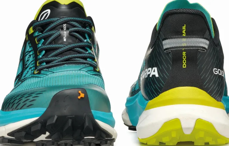 Scarpa Mens Golden Gate 2 ATR Running Shoe - Azure-Lime