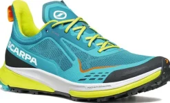 Scarpa Mens Golden Gate Kima RT Trail Running Shoes - Blue-Lime