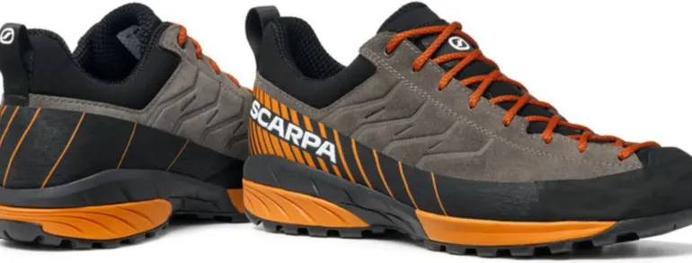 Scarpa Mens Mescalito Shoes - Titanium-Mango
