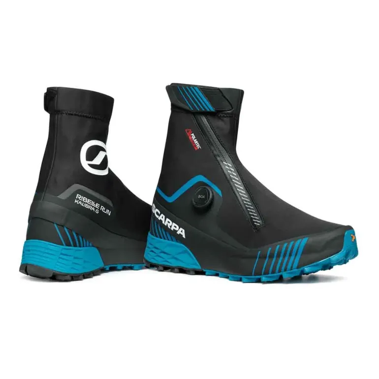 Scarpa Mens Ribelle Run Kalibra G Shoes - Black-Azure