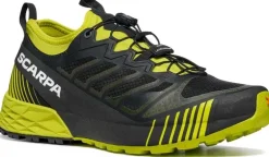 Scarpa Mens Ribelle Run Shoes - Black-Lime