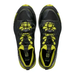 Scarpa Mens Ribelle Run Shoes - Black-Lime
