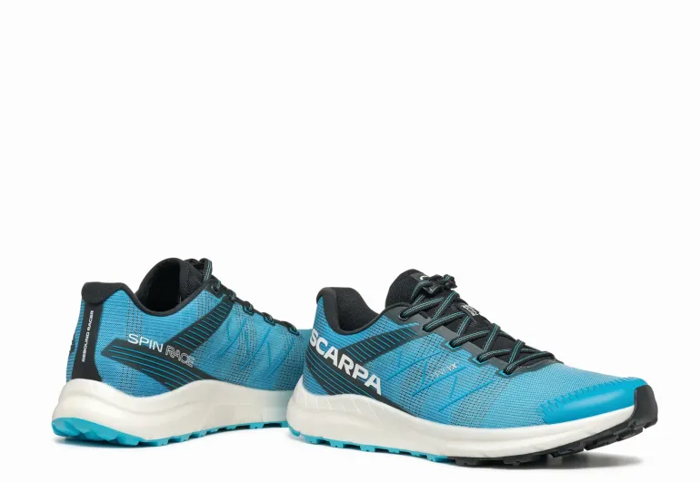Scarpa Mens Spin Race Running Shoe - Azure-White