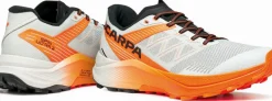 Scarpa Mens Spin Ultra 2 Running Shoe - Ice-Orange Fluo