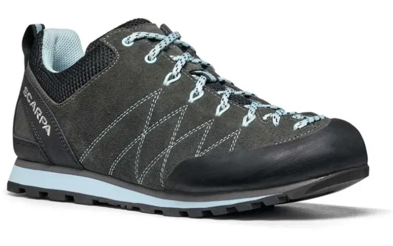 Scarpa Womens Crux Shoes - Shark-Blue-Radiance