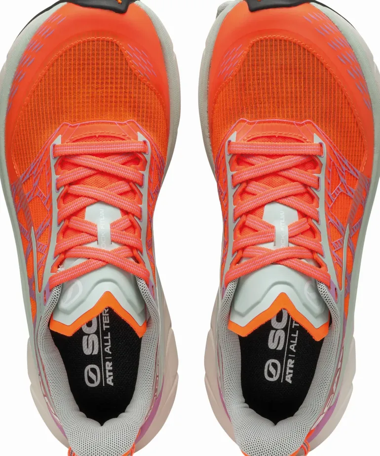 Scarpa Womens Golden Gate 2 ATR Running Shoe - Orange Fluo-Orchid