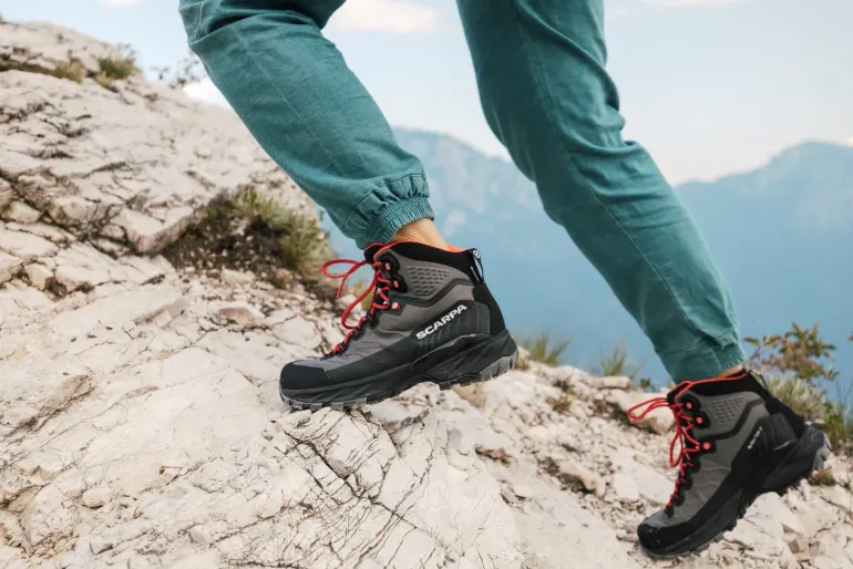 Scarpa Womens Rush TRK LT GTX Boots - Gray-Coral