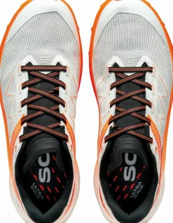 Scarpa Womens Spin Ultra 2 Running Shoe - Ice-Orange Fluo