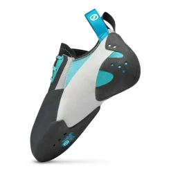 Scarpa Womens Veloce Lace Climbing Shoes - Light Grey-Maldive