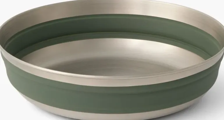 Sea To Summit Detour Stainless Steel Collapsible Bowl - L - Laurel Wreath