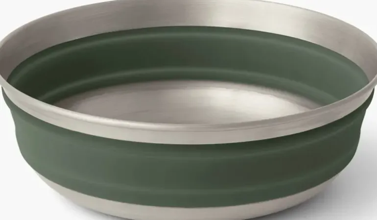 Sea To Summit Detour Stainless Steel Collapsible Bowl - M - Laurel Wreath