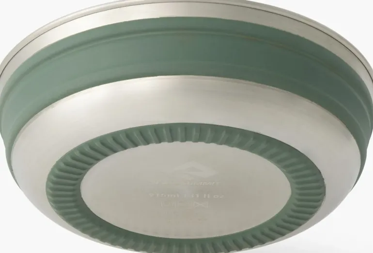 Sea To Summit Detour Stainless Steel Collapsible Bowl - M - Laurel Wreath