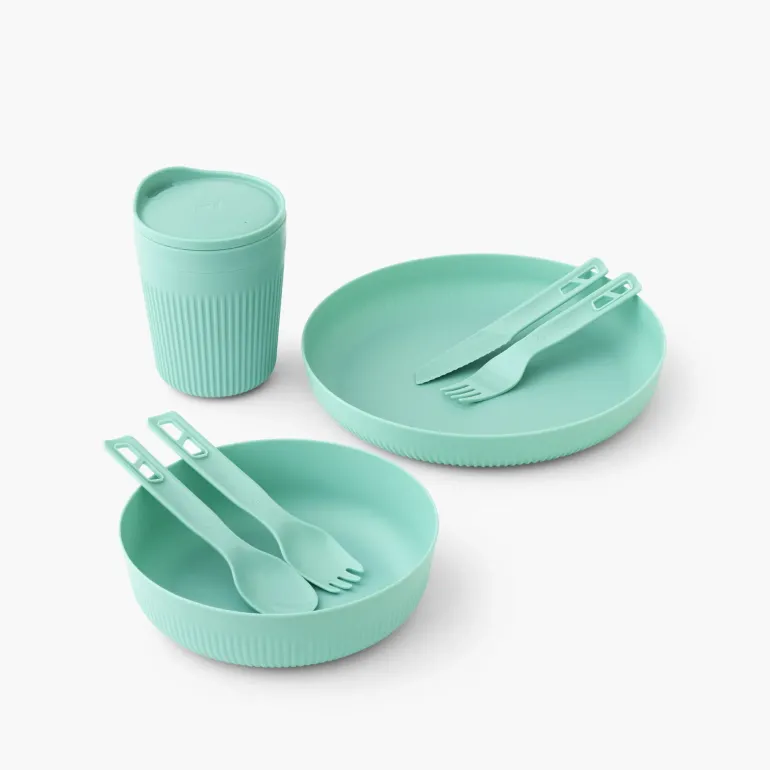 Sea To Summit Passage Dinnerware Set - 1P - 7 Piece - Aqua Sea