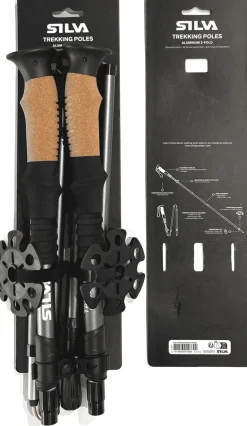 SILVA Trekking Poles Aluminum Z-fold - Grey