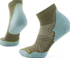 Smartwool Womens Run Targeted Cushion Ankle Socks - Winter Moss Frosty Green