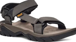 Teva Mens Terra Fi 5 Universal Leather Sandals - Dark Gull Grey