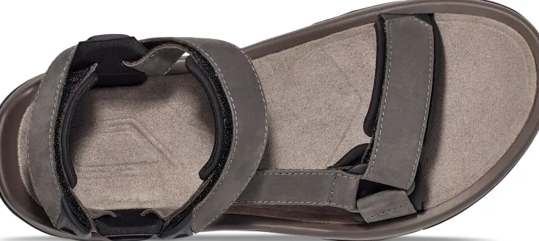 Teva Mens Terra Fi 5 Universal Leather Sandals - Dark Gull Grey