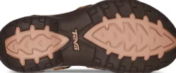 Teva Womens Tirra Leather Sandals - Honey Brown