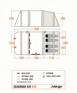 Vango Savannah Air 400 Tent Package