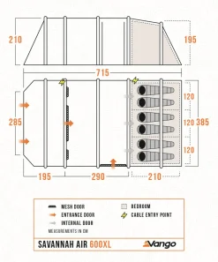 Vango Savannah Air 600XL Tent Package