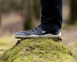 Vivobarefoot Mens Primus Trail Knit FG Shoes - Obsidian-Sandstone