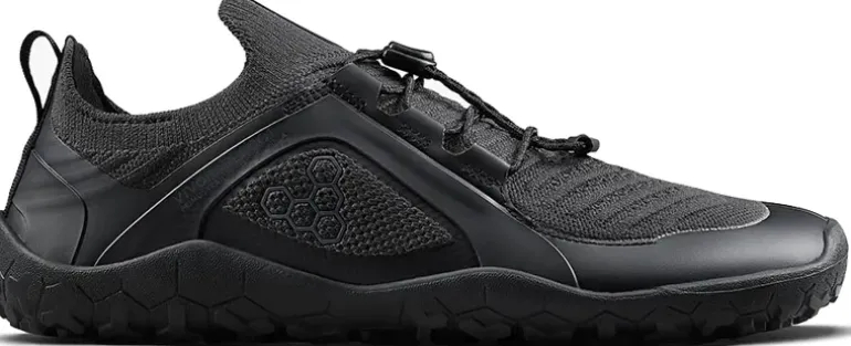 Vivobarefoot Mens Primus Trail Knit FG Shoes - Obsidian-Obsidian