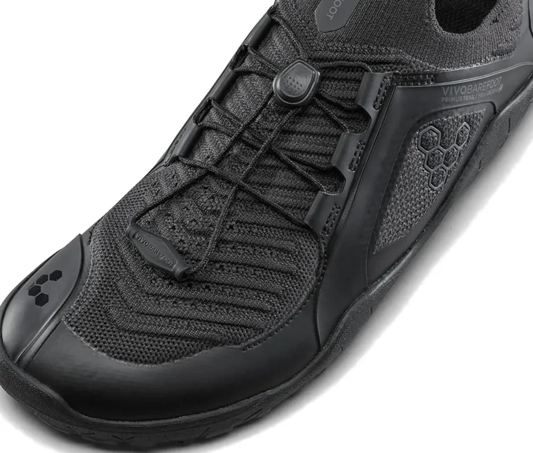 Vivobarefoot Mens Primus Trail Knit FG Shoes - Obsidian-Obsidian