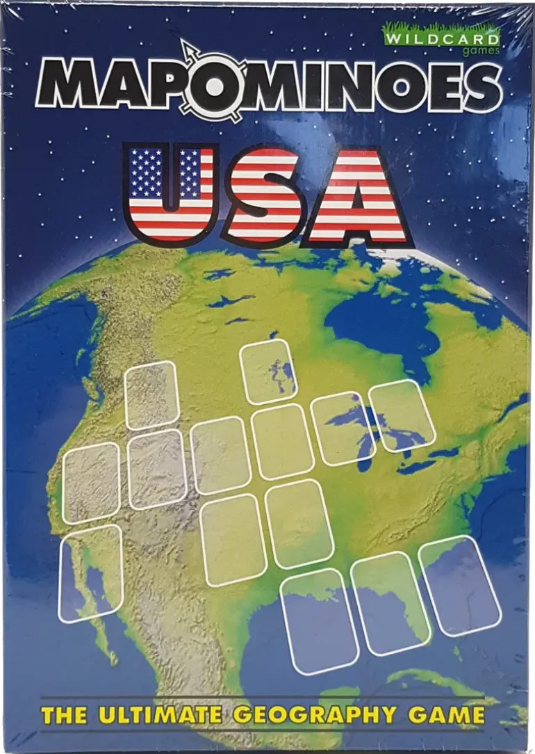Wildcard Games Mapominoes - The Ultimate Geography Game - USA