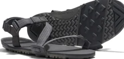 Xero Shoes Mens Z-Trail EV Sandals - Steel Gray-Asphalt