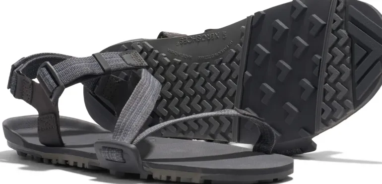 Xero Shoes Mens Z-Trail EV Sandals - Steel Gray-Asphalt