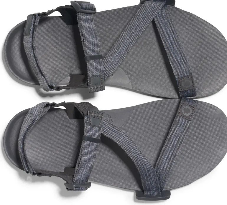 Xero Shoes Mens Z-Trail EV Sandals - Steel Gray-Asphalt