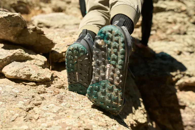 Xero Shoes Womens Scrambler Mid II WP Boot - Asphalt-Sea Moss